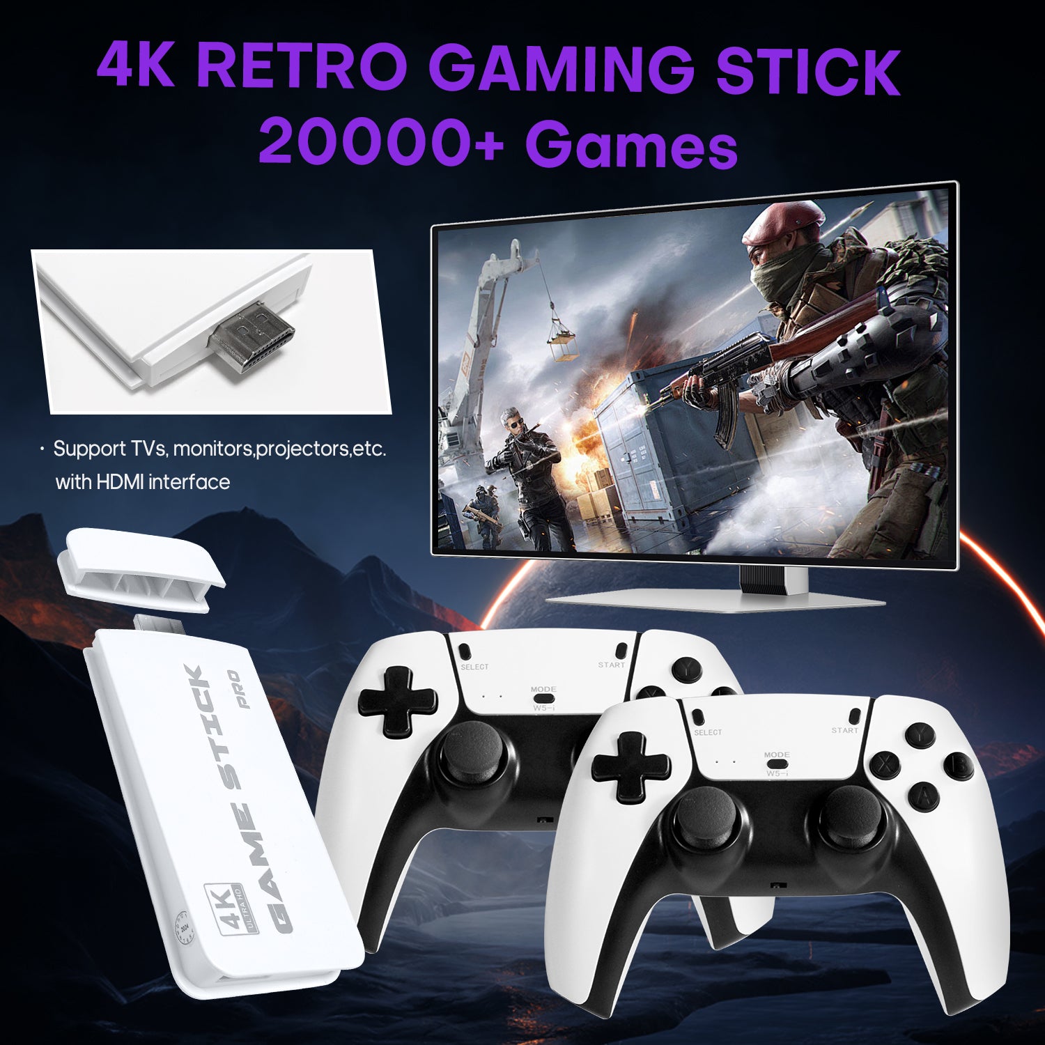 AISLPC M15 Supporto al gioco con stick retrò